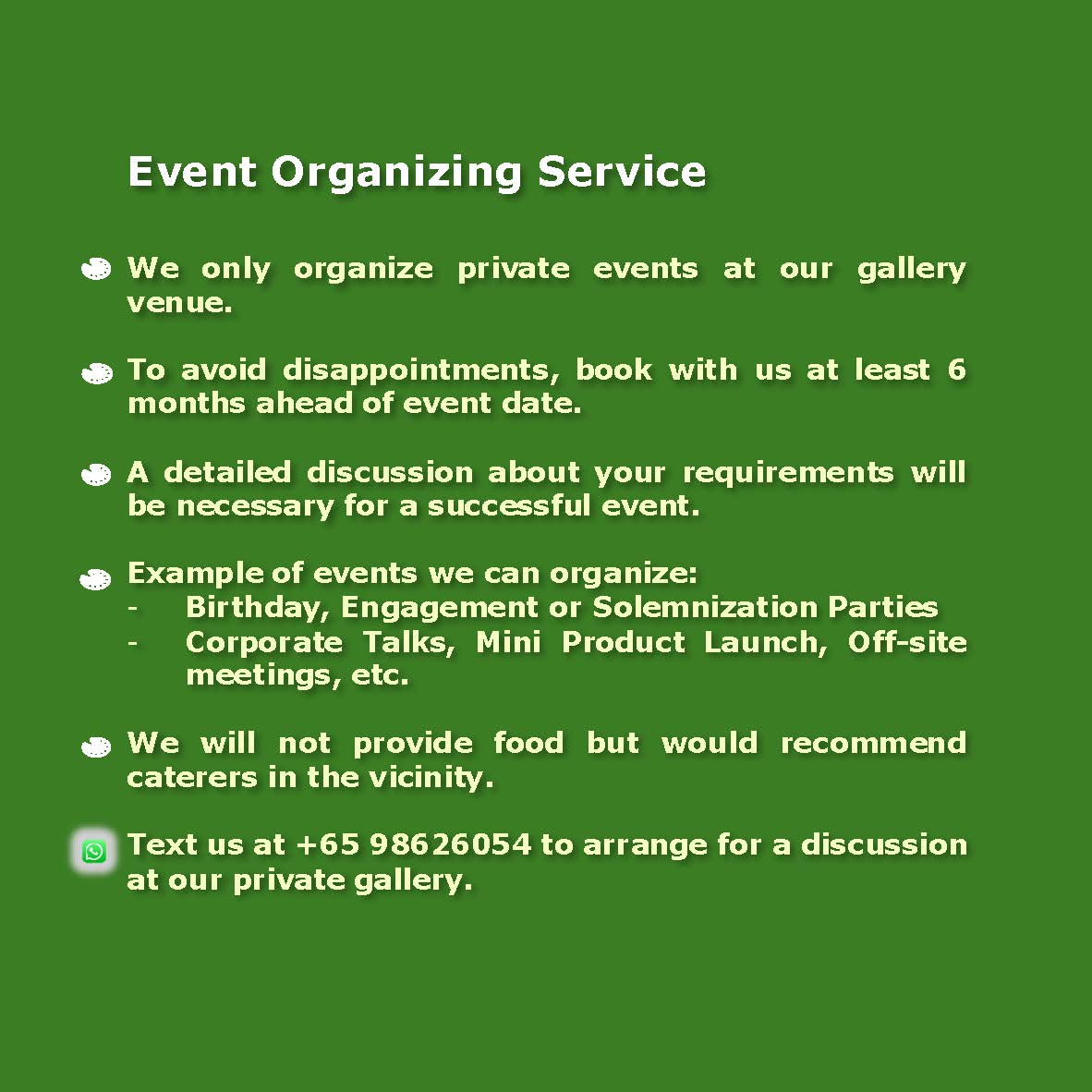 Event Organizing Service