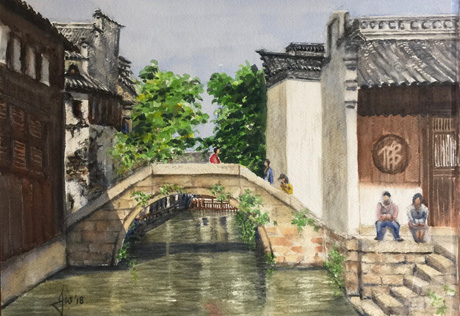 Strolling In Wuzhen, China