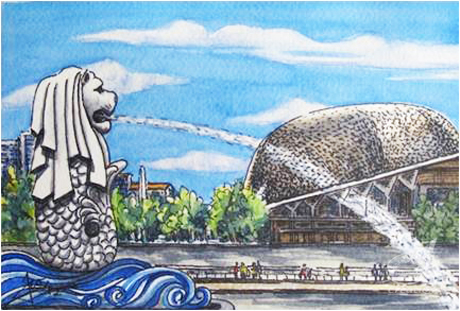 Merlion & Esplanade